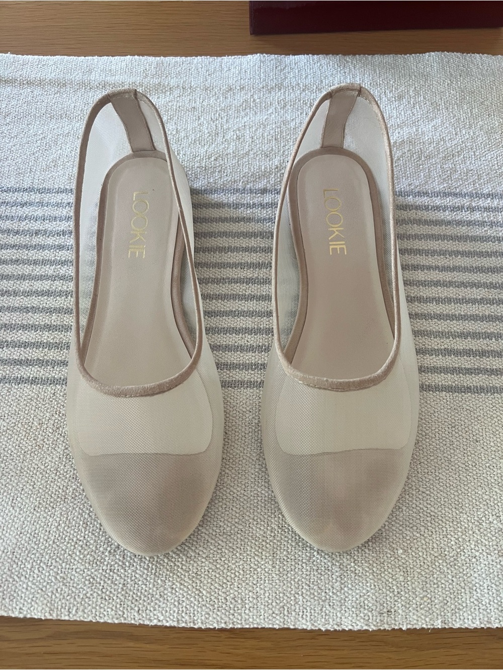 Lookie Women's Blush Mesh Ballet Flats